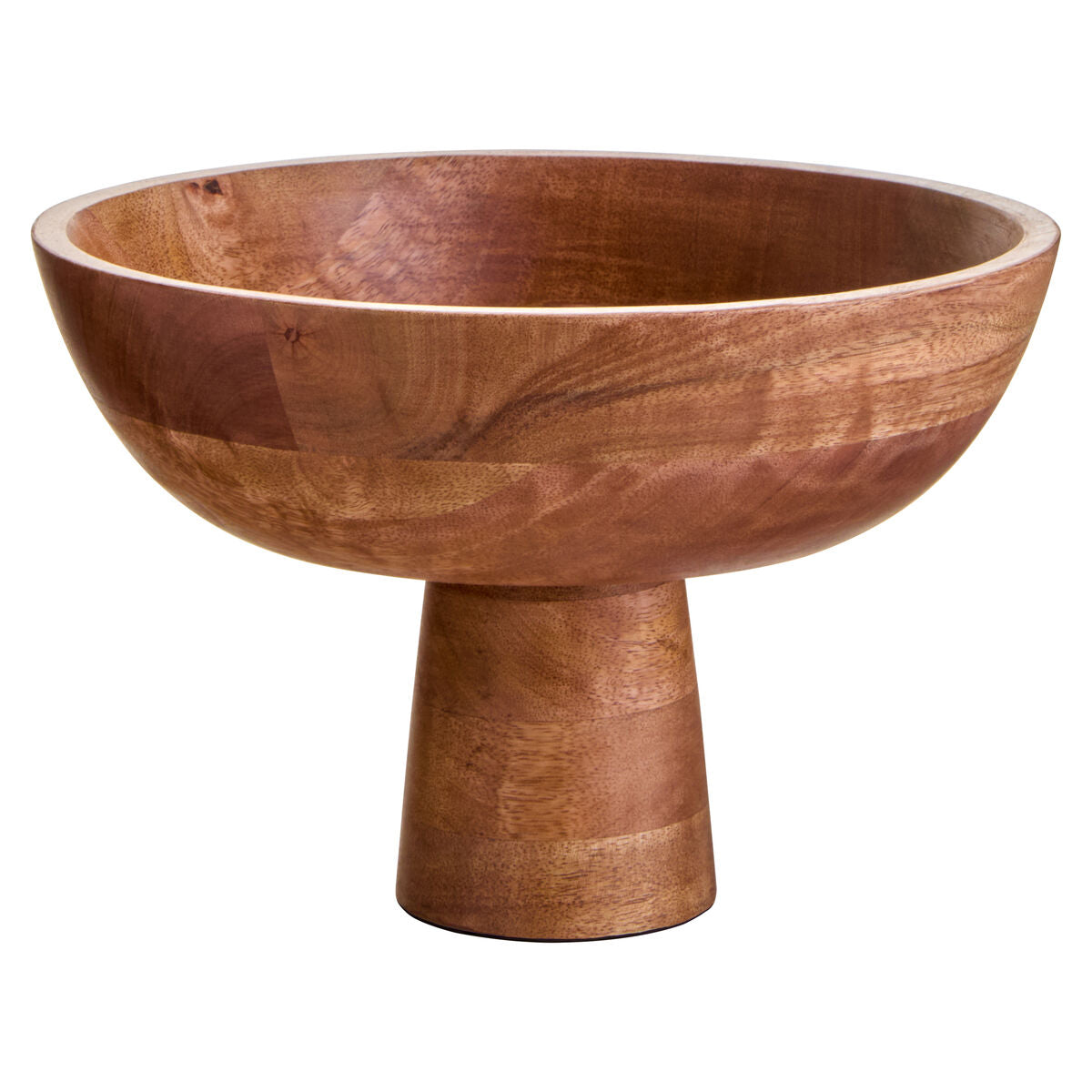 Mango Wood Pedestal Bowl