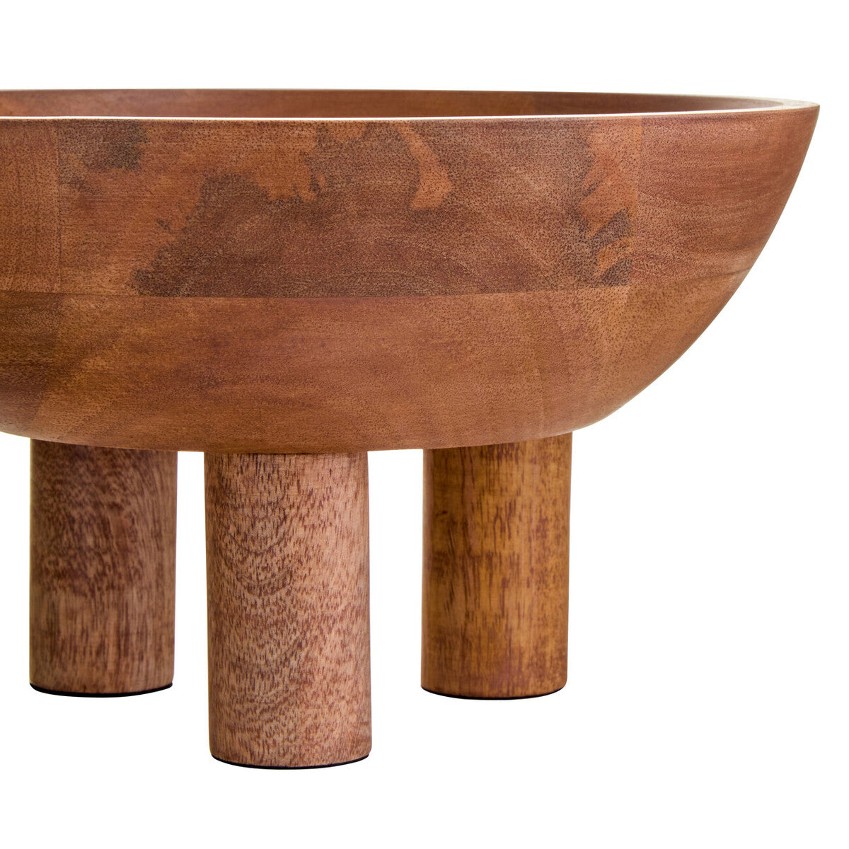 Mango Wood Footed Bowl