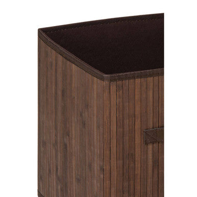 Dark Brown Bamboo Storage Box