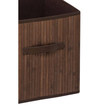 Dark Brown Bamboo Storage Box