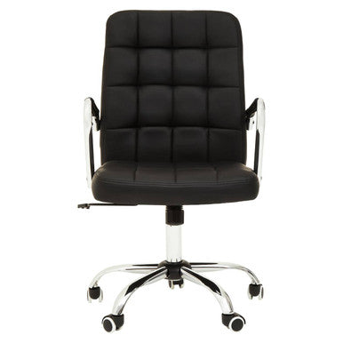 Black Tufted Home Office Chair