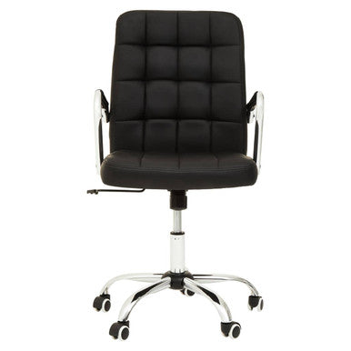 Black Tufted Home Office Chair