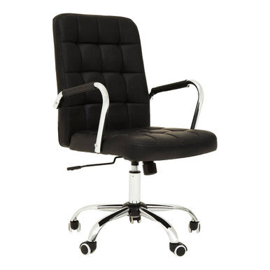 Black Tufted Home Office Chair