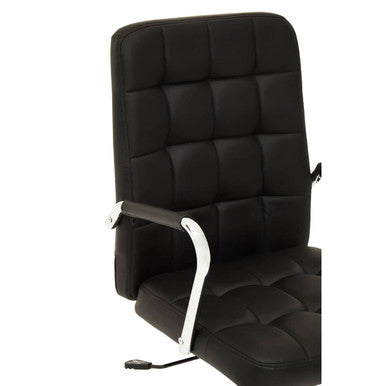 Black Tufted Home Office Chair