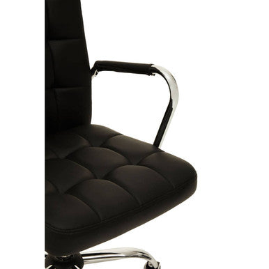Black Tufted Home Office Chair