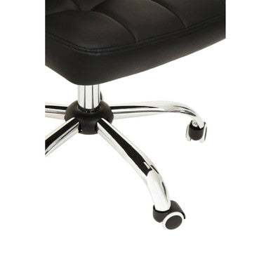 Black Tufted Home Office Chair