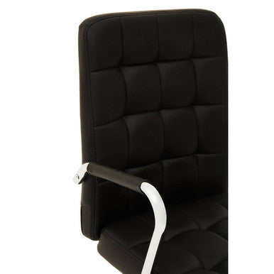 Black Tufted Home Office Chair