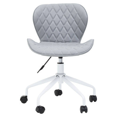 Grey and White Home Office Chair