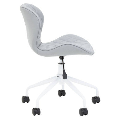 Grey and White Home Office Chair
