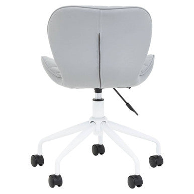 Grey and White Home Office Chair
