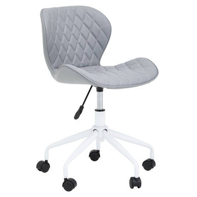Grey and White Home Office Chair
