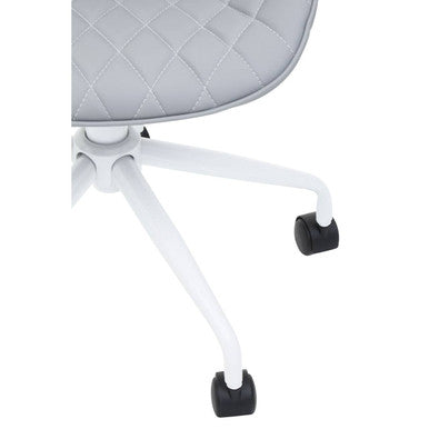 Grey and White Home Office Chair