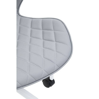 Grey and White Home Office Chair