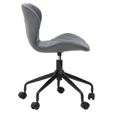 Grey and Black Home Office Chair