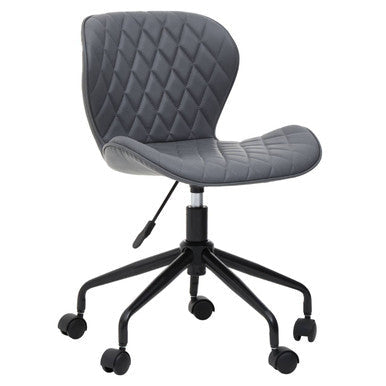 Grey and Black Home Office Chair