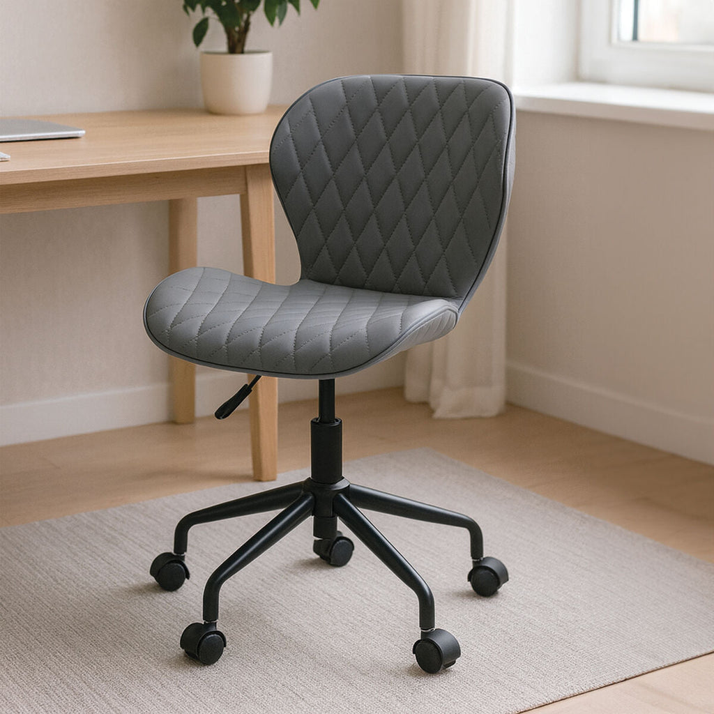 Grey and Black Home Office Chair
