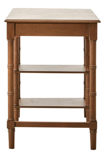 One Drawer Natural Wooden Desk