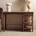 One Drawer Natural Wooden Desk