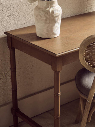 One Drawer Natural Wooden Desk