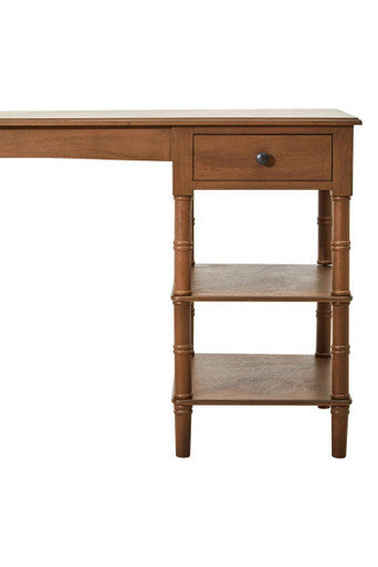 One Drawer Natural Wooden Desk