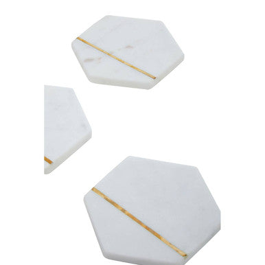 White Marble Coasters (Set of 4)