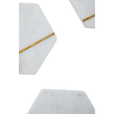 White Marble Coasters (Set of 4)