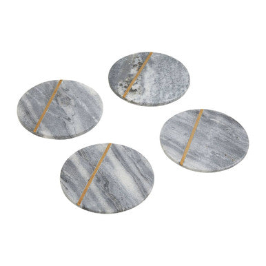 Grey Marble Coasters (Set of 4)