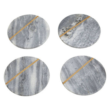 Grey Marble Coasters (Set of 4)