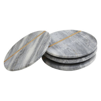 Grey Marble Coasters (Set of 4)