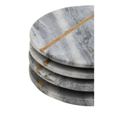 Grey Marble Coasters (Set of 4)