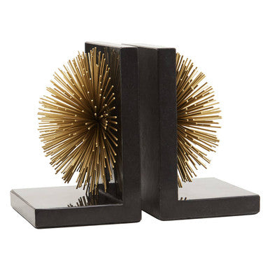 Gold Starburst Bookends (Set of 2)