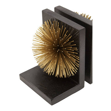 Gold Starburst Bookends (Set of 2)