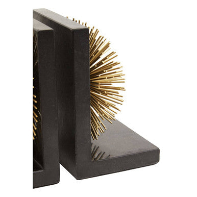 Gold Starburst Bookends (Set of 2)