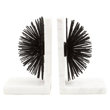Black Starburst Bookends (Set of 2)