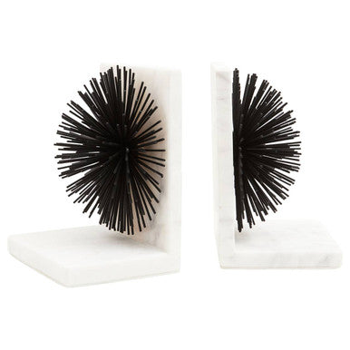 Black Starburst Bookends (Set of 2)