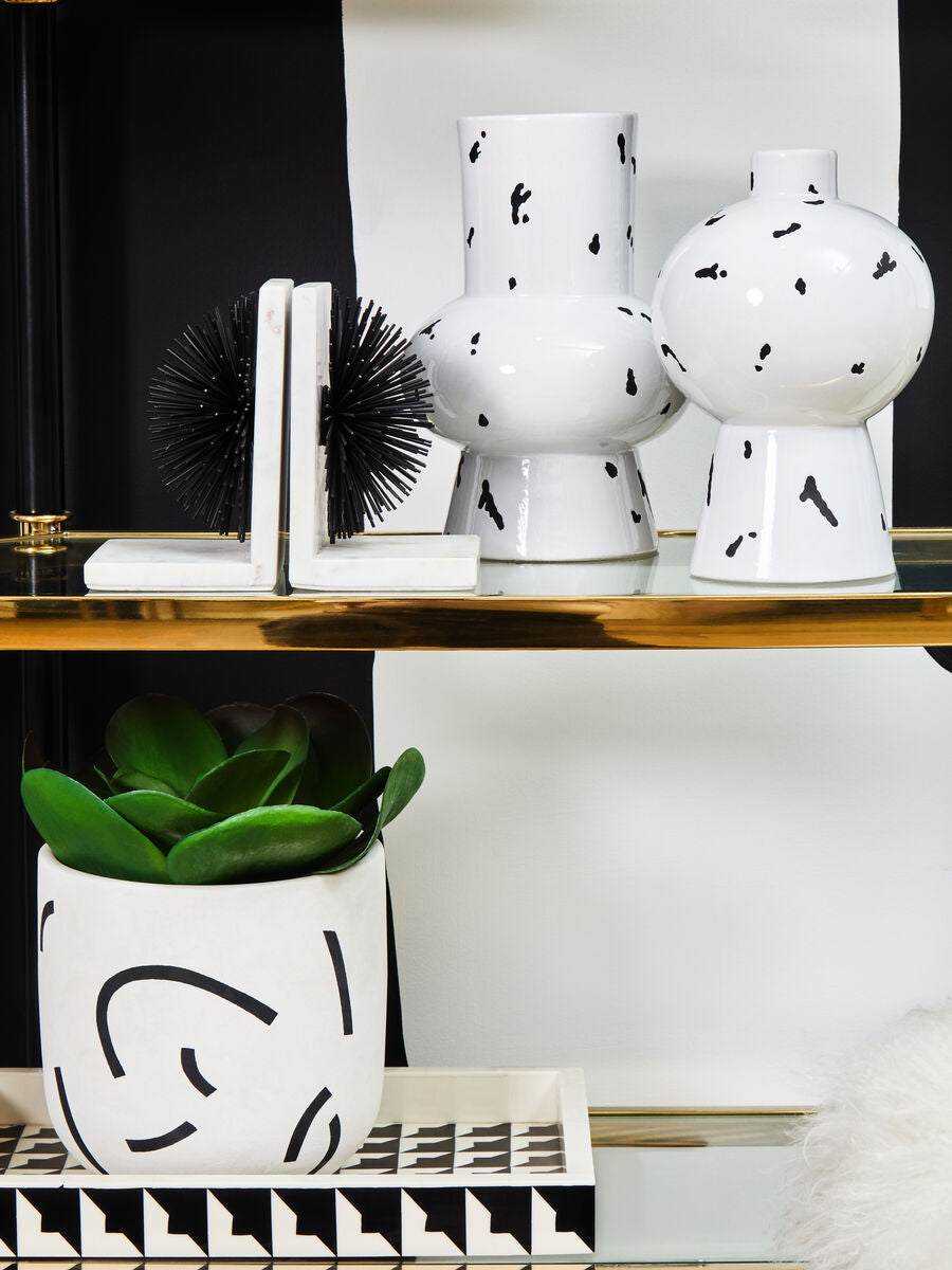 Black Starburst Bookends (Set of 2)