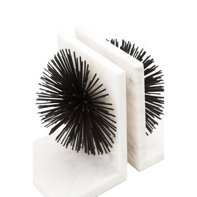 Black Starburst Bookends (Set of 2)