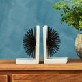 Black Starburst Bookends (Set of 2)