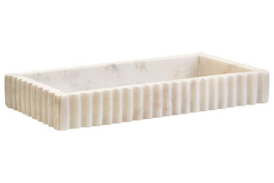 Fluted Marble Tray