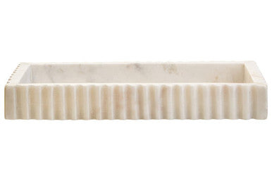 Fluted Marble Tray
