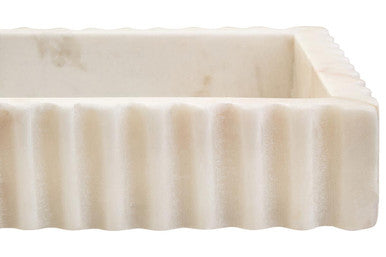 Fluted Marble Tray