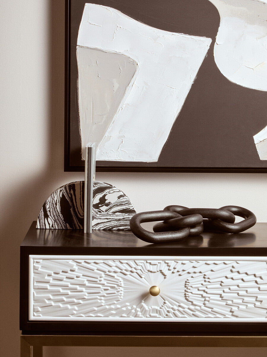 Black & White Marble Bookends (Set of 2)