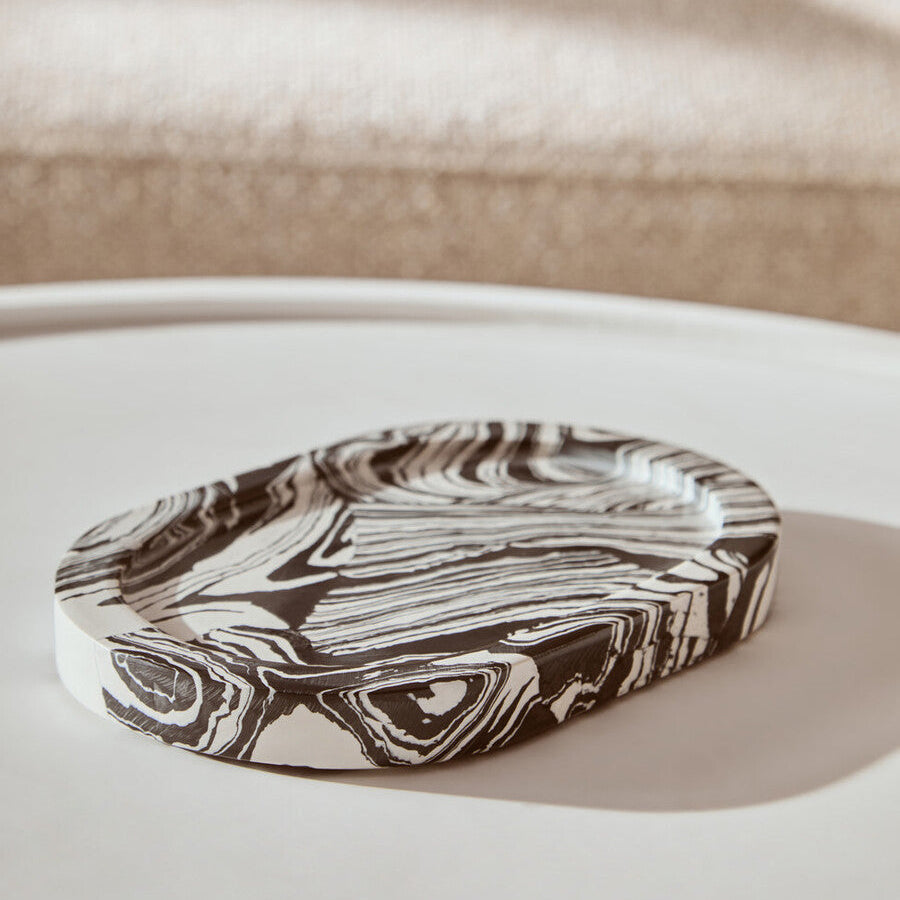 Oval Marble Tray