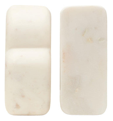 White Marble Bookends (Set of 2)
