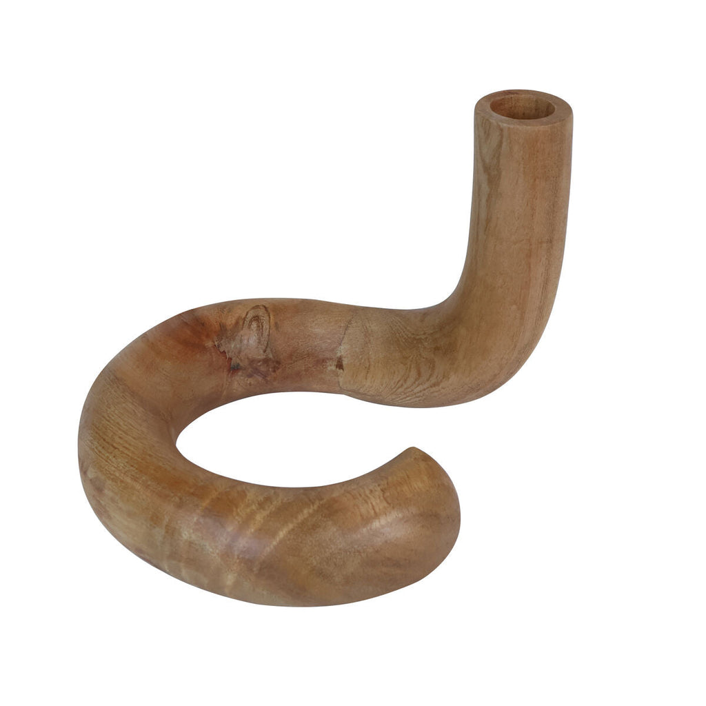 Natural Wood Candle Holder