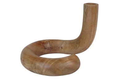 Natural Wood Candle Holder