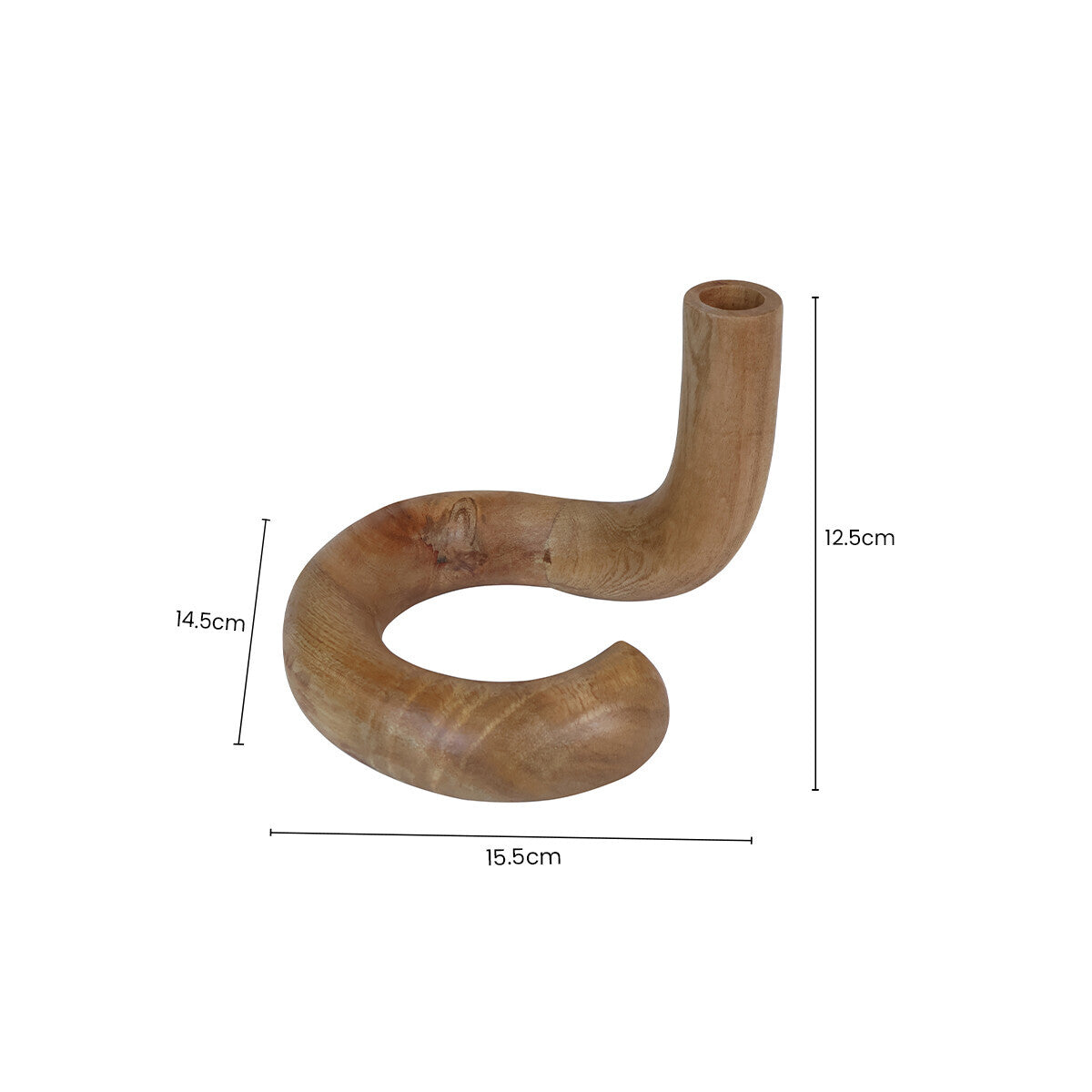 Natural Wood Candle Holder