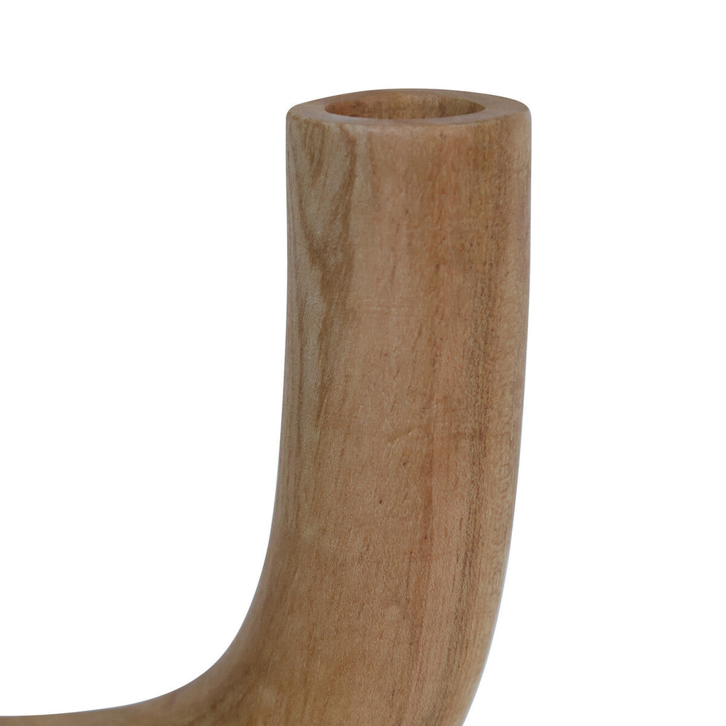 Natural Wood Candle Holder