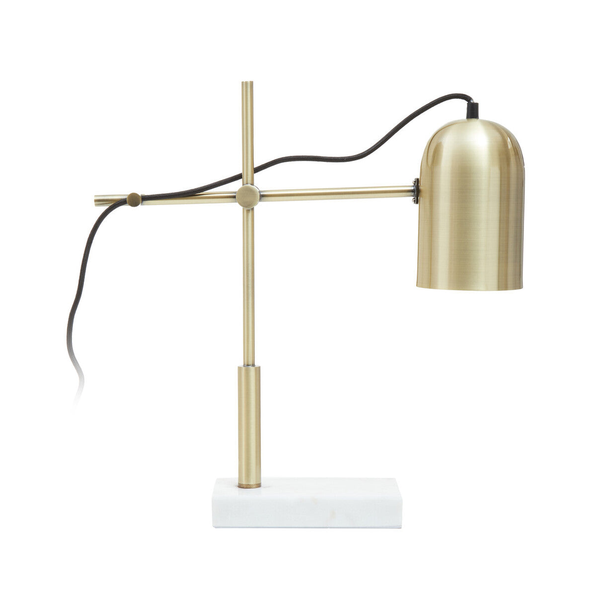 Gold and Marble Adjustable Desk Lamp