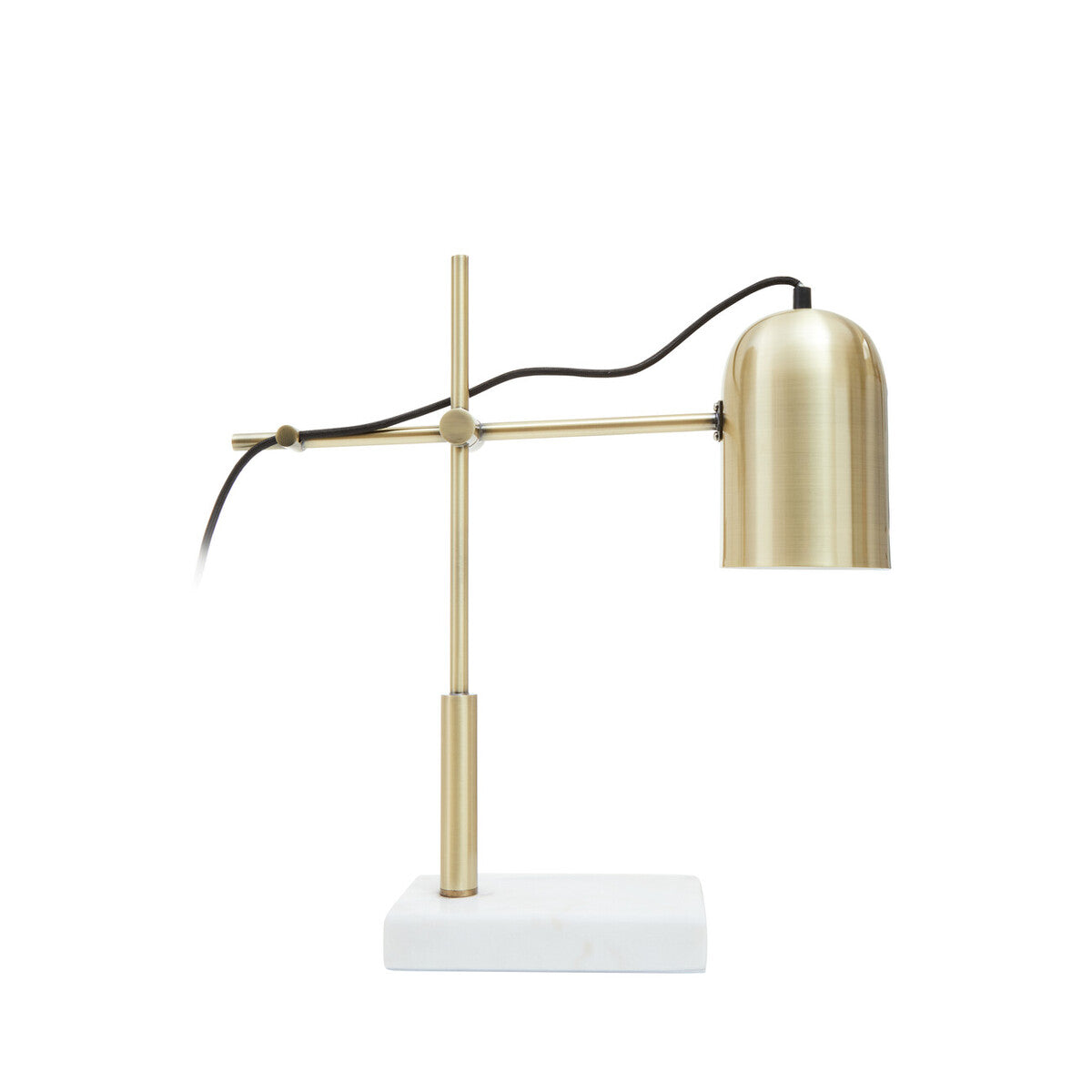 Gold and Marble Adjustable Desk Lamp